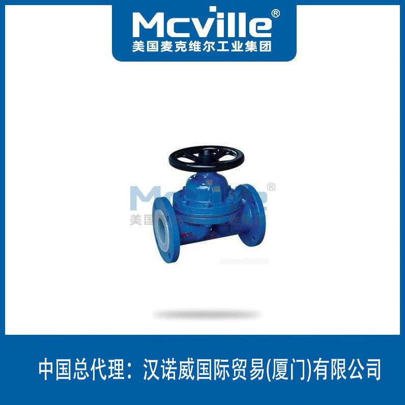 進口堰式襯膠隔膜閥