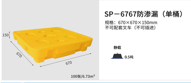 托盤廠家 單桶防滲漏托盤 化學品防泄漏托盤圖片