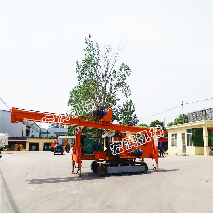 供應履帶注漿cfg樁機  液壓自行式長螺旋鉆機 公路地基打樁機
