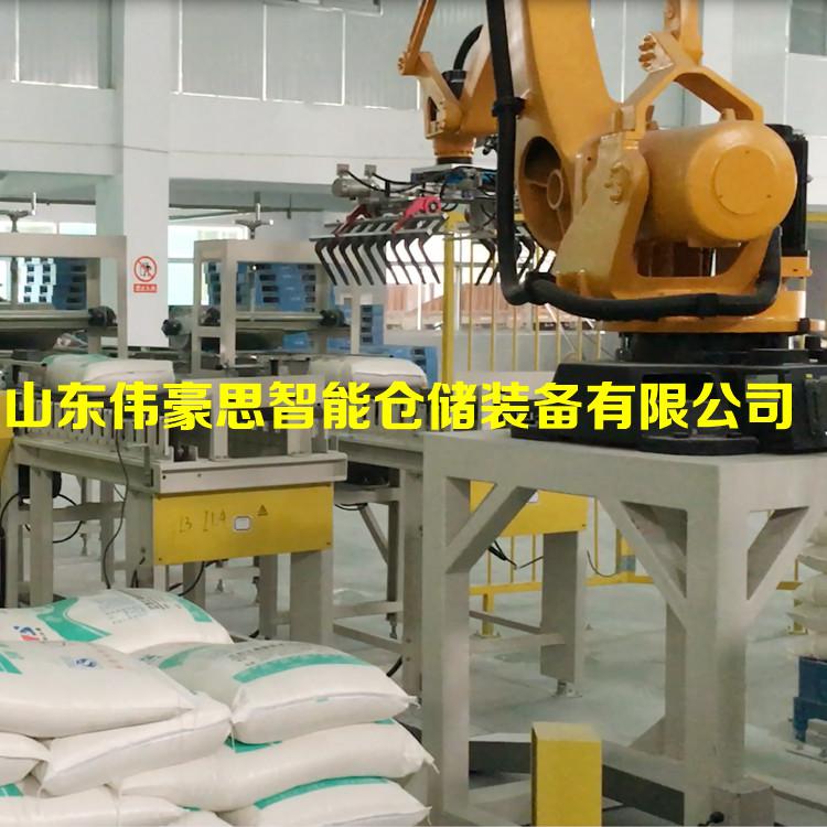 食鹽全自動碼垛機工作原理 機器人碼垛機廠家直供