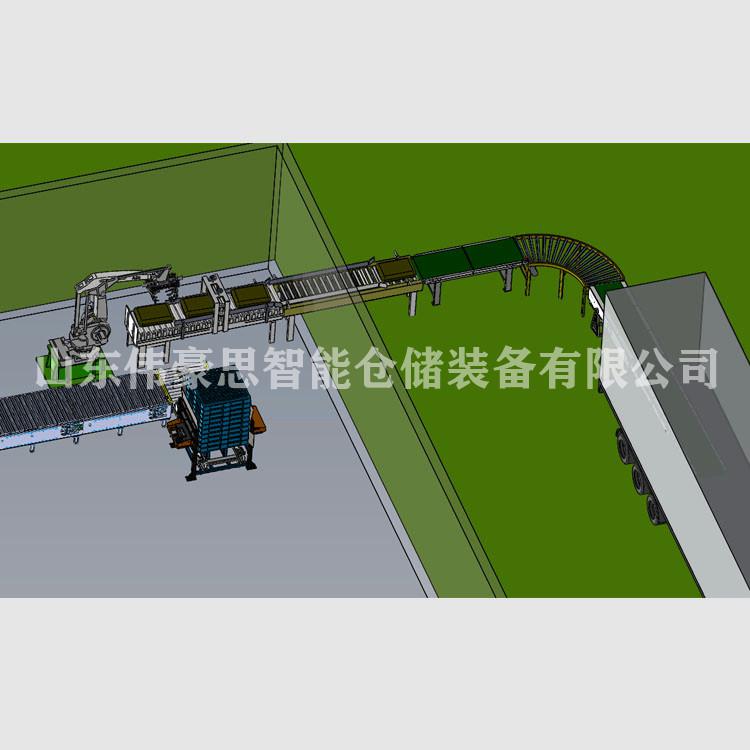 供應(yīng)淀粉全自動裝車機械手 自動裝車機器人非標(biāo)定制