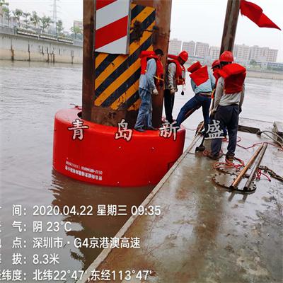 自浮式橋梁防撞設施 新盛牌浮動式鋼覆復合材料防撞套箱