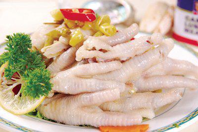 進口加拿大凍生雞爪大雞腳燒烤鹵味食材酸辣非無骨天津港報關